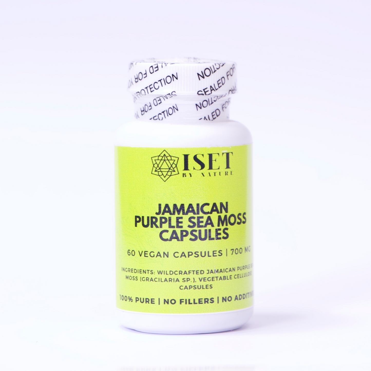 Jamaican Purple Sea Moss Capsules | 700 mg | 100% Pure | No Fillers | 60 Vegan Capsules