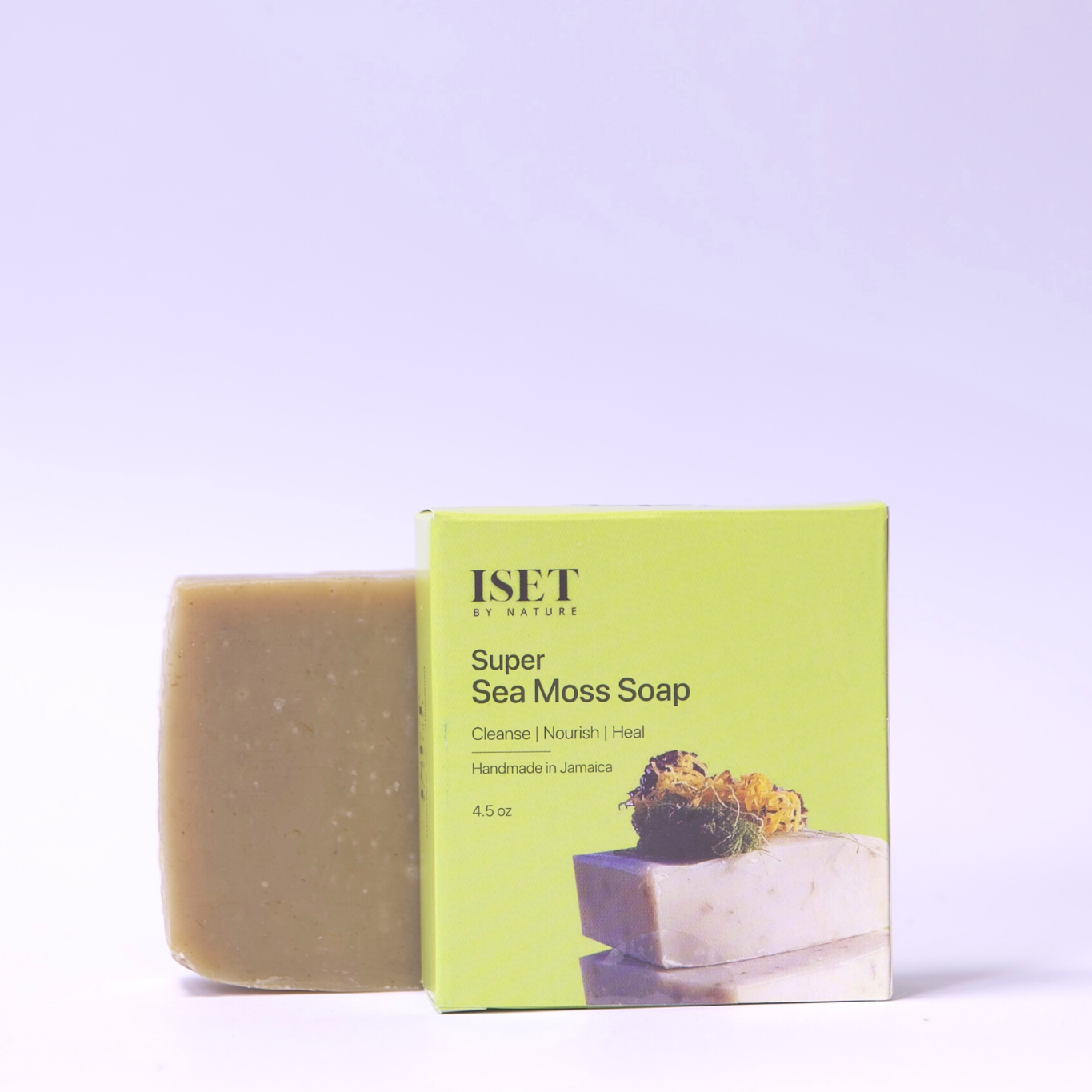 Super Sea Moss Soap with Purple Sea Moss, Gold Sea Moss and Spirulina