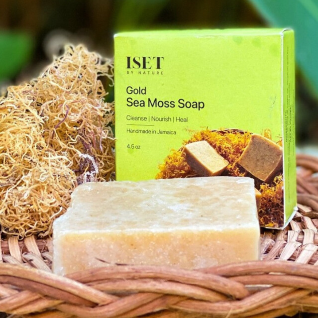Gold Sea Moss Soap with Organic Jamaican Turmeric Root