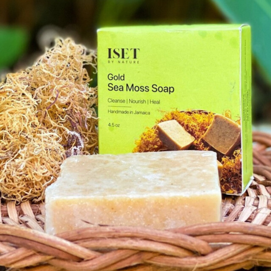 Gold Sea Moss Soap with Organic Jamaican Turmeric Root