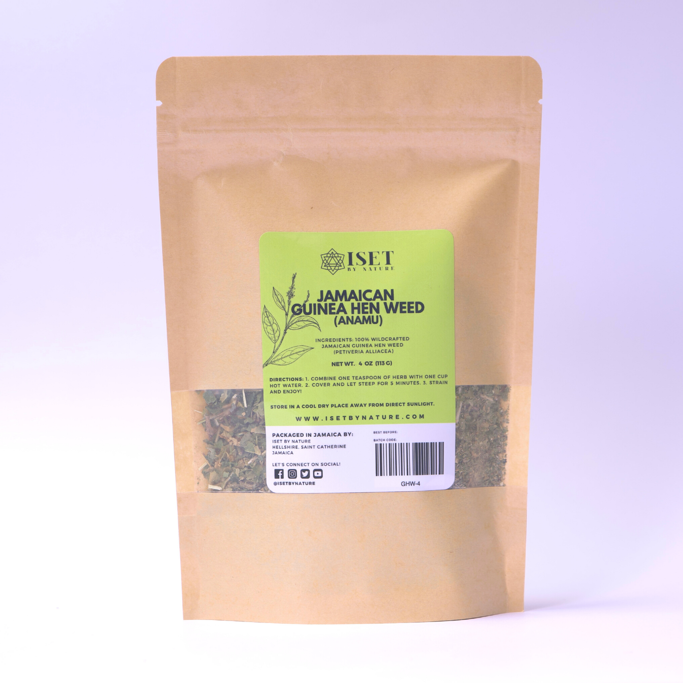 Jamaican Guinea Hen Weed (Wildcrafted) Anamu Herb