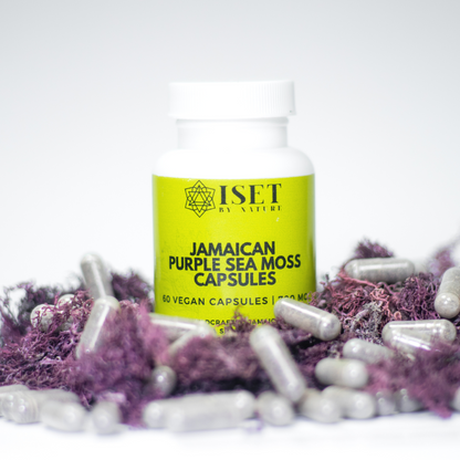Jamaican Purple Sea Moss Capsules | 700 mg | 100% Pure | No Fillers | 60 Vegan Capsules